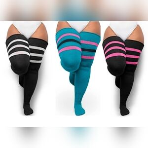 Thunda Thighs 3 Pairs Socks & Thigh Belts